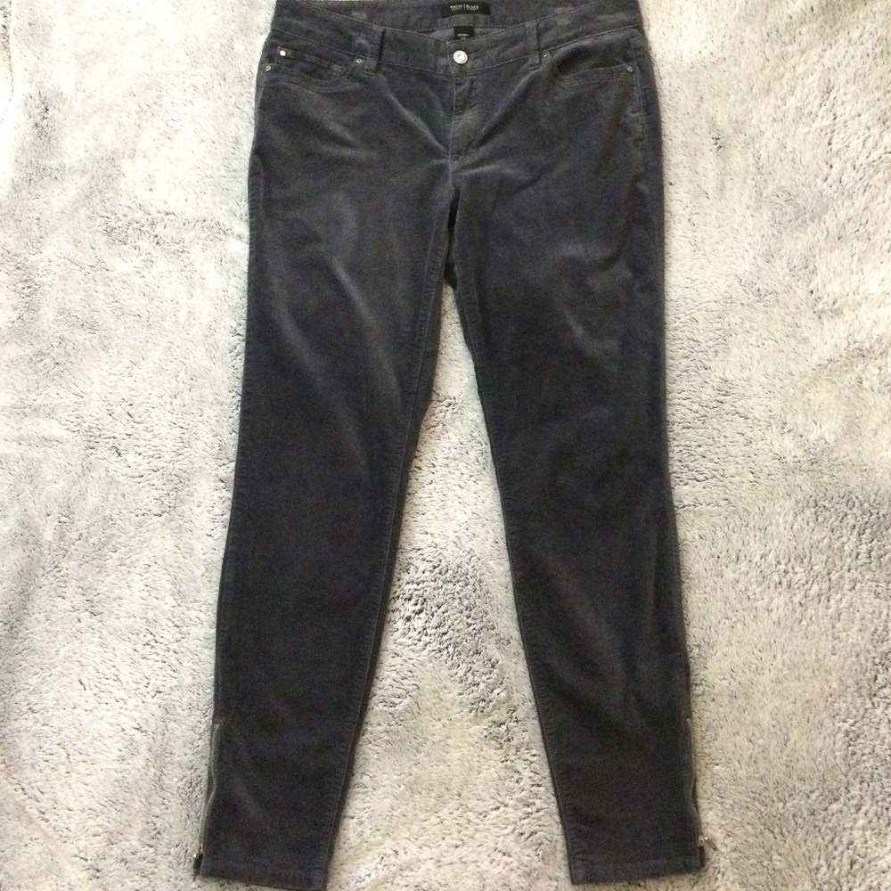 White House Black Market Skinny Velvet Jeans|| 10R